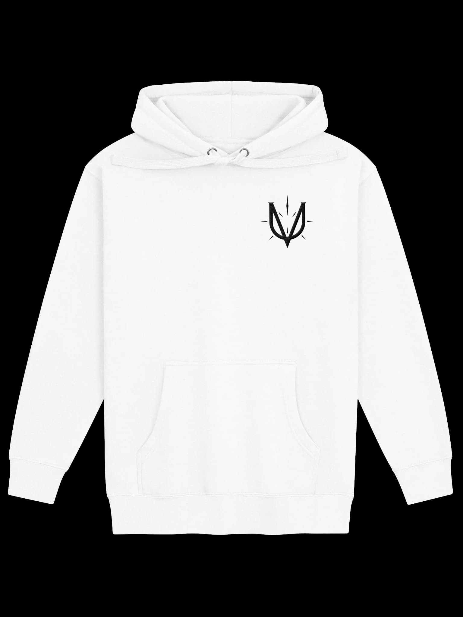 MU White · Embroidered Unisex Premium Hoodie