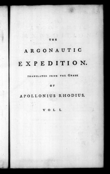 The Argonautic Expedition
