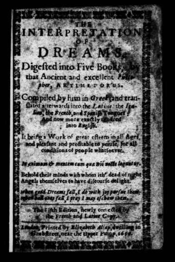 The Interpretation of Dreames