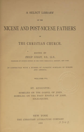 Lectures or Tractates on the Gospel According to St. John, Vol. II