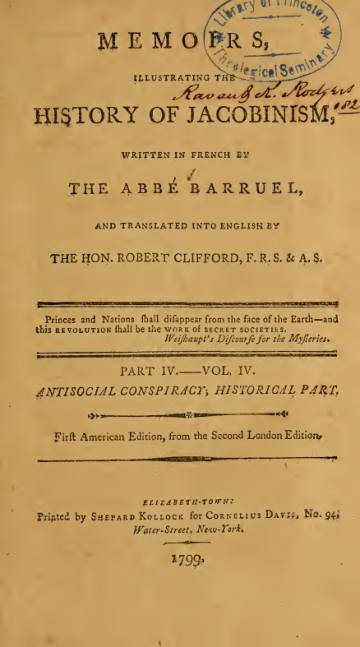 Memoirs Illustrating the History of Jacobinism