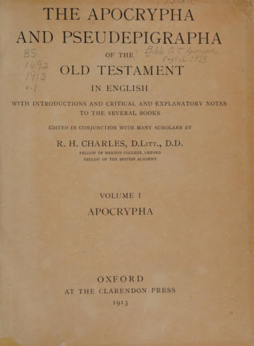 The Apocrypha and Pseudepigrapha of the Old Testament, Vol. II: Pseudepigrapha