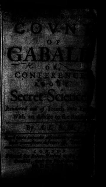 The Count of Gabalis