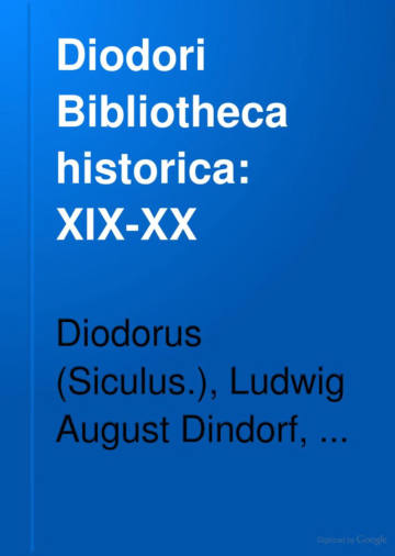 Diodori Bibliotheca Historica