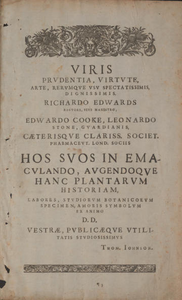 The Herball, or Generall Historie of Plantes
