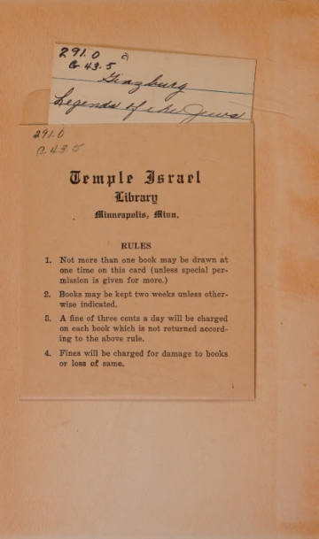 The Legends of the Jews, Vol. V