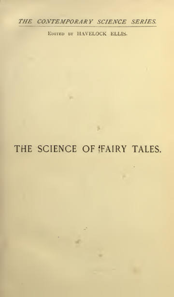 The Science of Fairy Tales