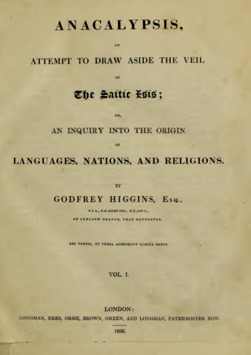 Anacalypsis, Vol. I