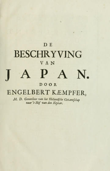 De Beschryving van Japan