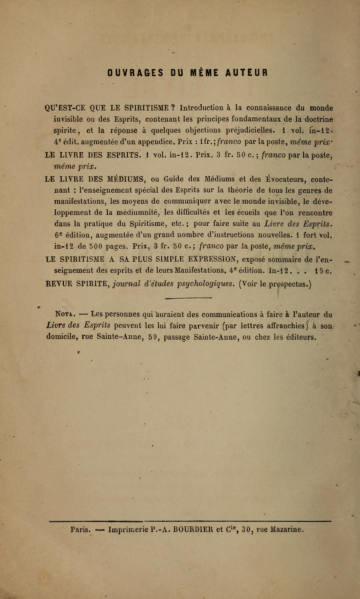 Le Livre des Esprits