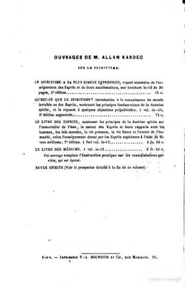 Le Livre des Médiums