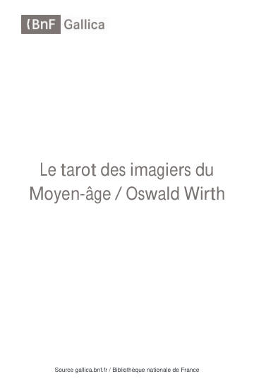 Le Tarot des Imagiers du Moyen Âge