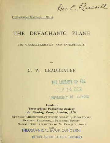 The Devachanic Plane: Its Characteristics and Inhabitants