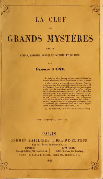 La Clef des Grands Mystères