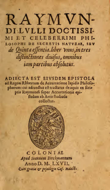 De Secretis Naturae, seu de Quinta Essentia