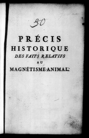 Précis Historique des Faits Relatifs au Magnétisme Animal