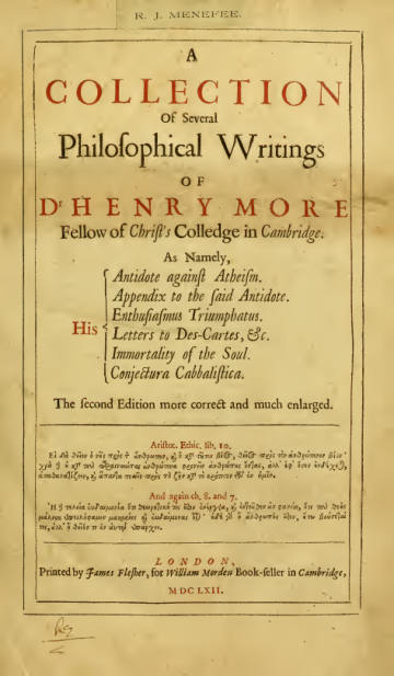 A Collection of Several Philosophical Writings