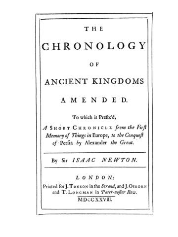 The Chronology of Ancient Kingdoms Amended