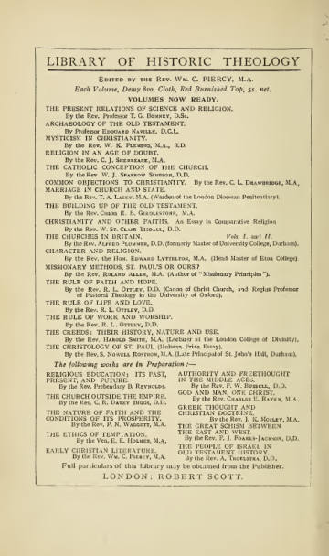 The Books of the Apocrypha: Their Origin, Teaching and Contents