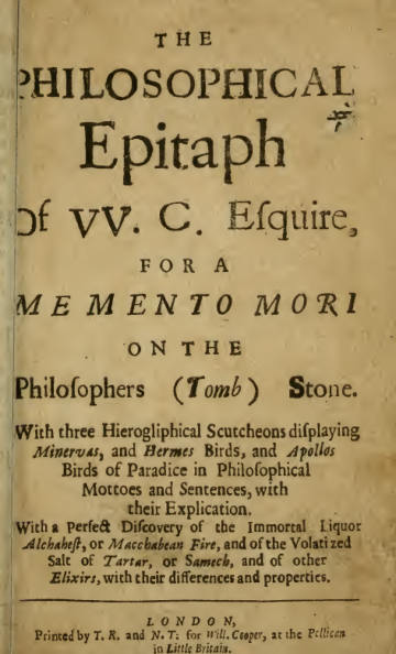 The Philosophical Epitaph of W. C. Esquire