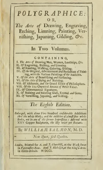 Polygraphice, or The Arts of Drawing, Engraving, Etching and Limning