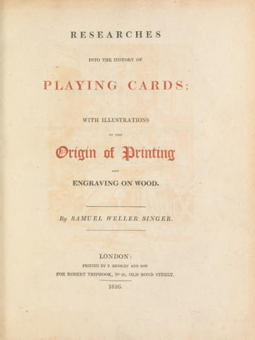Researches into the History of Playing Cards
