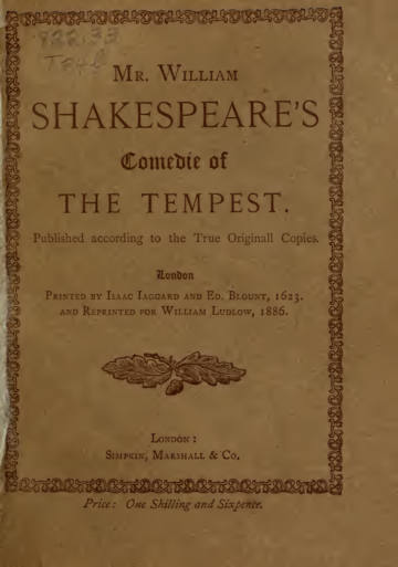 The Comedie of the Tempest