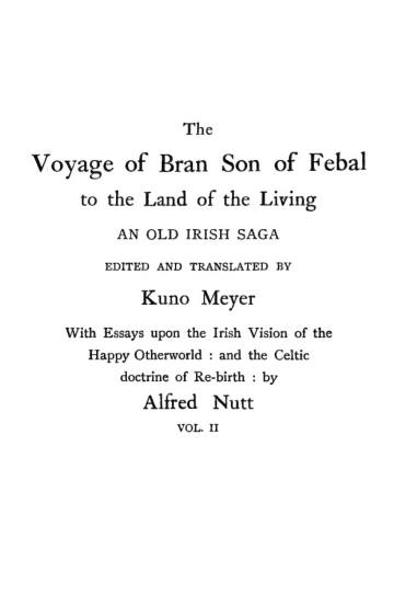 The Voyage of Bran, Son of Febal, to the Land of the Living